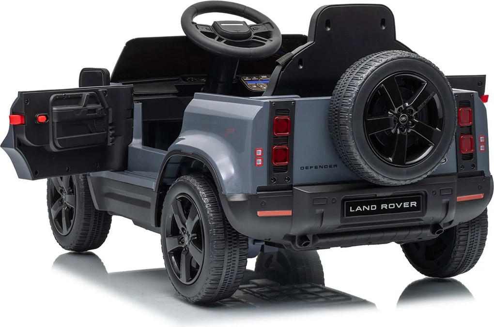 Macchina Elettrica per Bambini Licenza Land Rover Defender Small 12V con Telecomando Grigio...