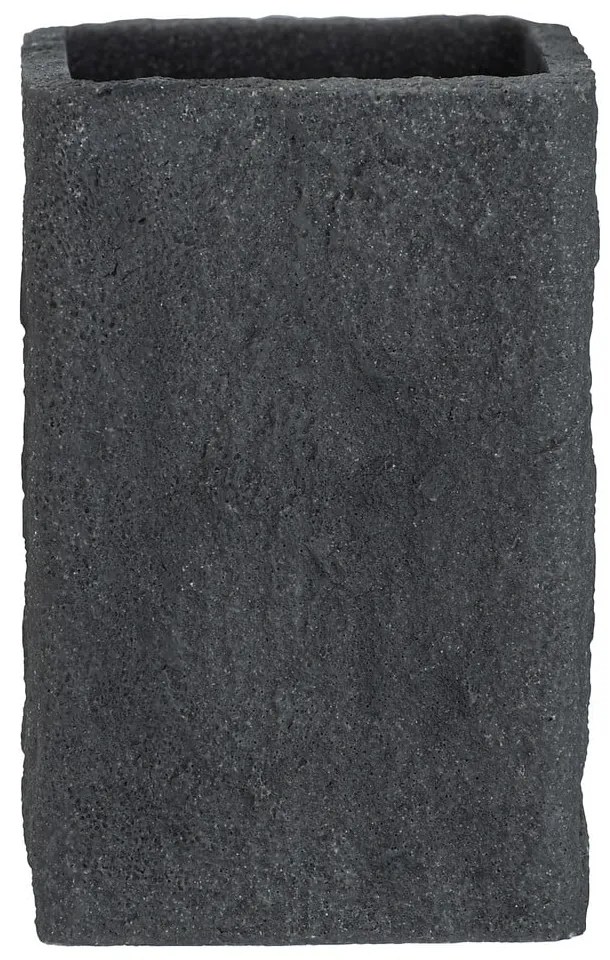 Bicchiere per spazzolino grigio scuro Villata - Wenko