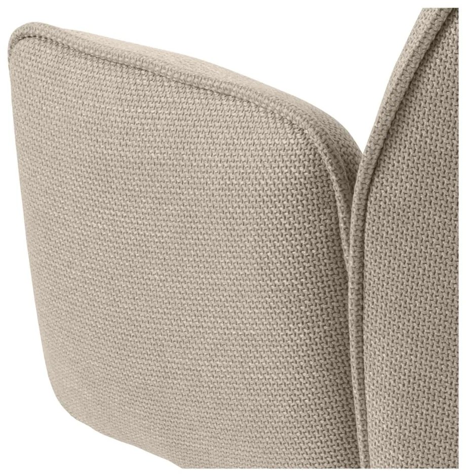 Set di sedie da pranzo beige in imbottito con braccioli 2 pz Glenda – Actona
