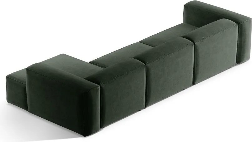Divano angolare verde (con penisola a destra/con chaise lounge) Bergamo – Cosmopolitan Design