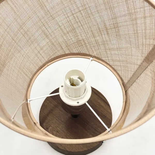 Brilagi - Lampadario LED ANTHONY 1xE14/60W/230V noce/beige