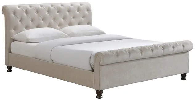 Letto matrimoniale 160x200 velluto capitonne RILEY