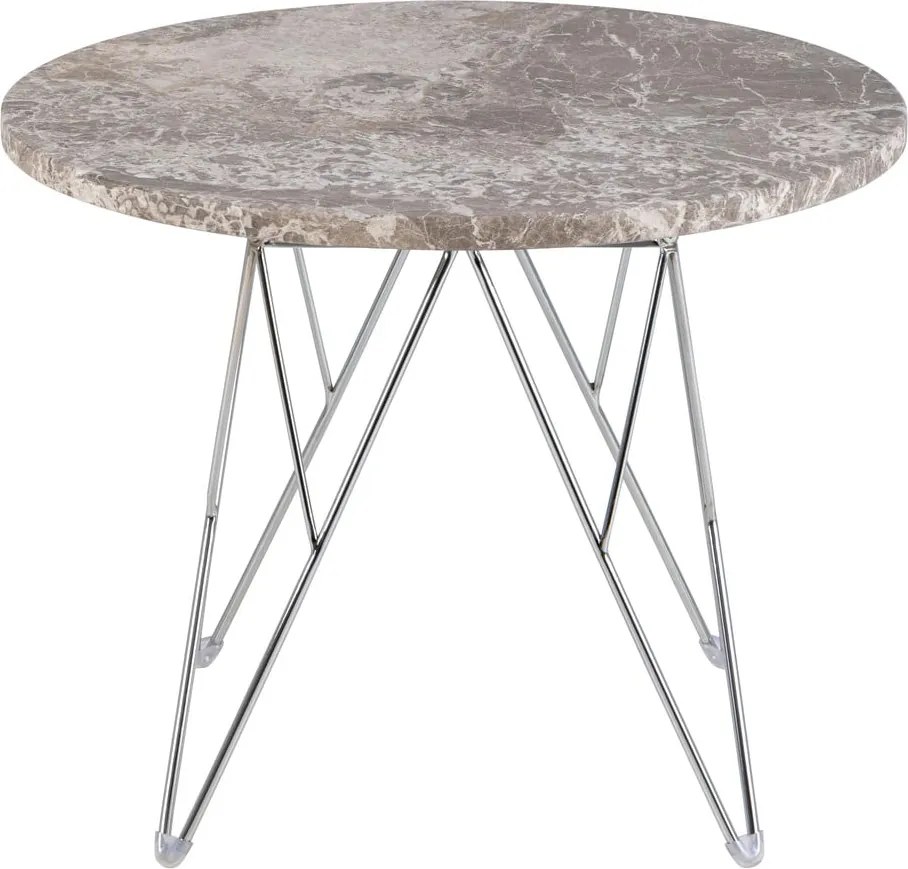 Tavolino rotondo in marmo ø 55 cm Prunus - Actona