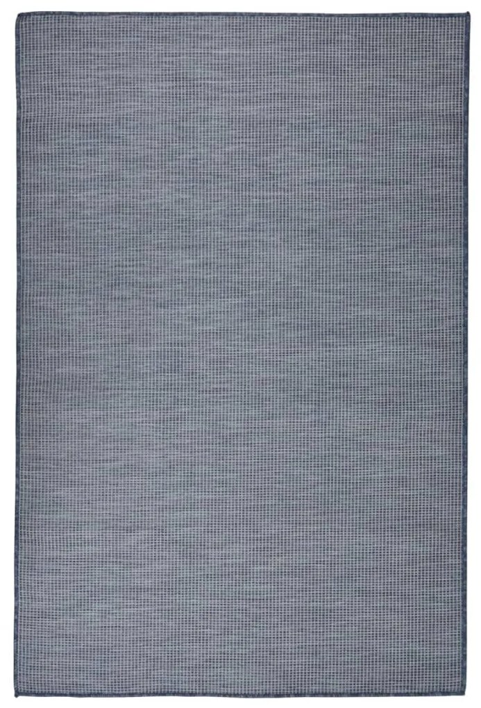 Tappeto Da Esterni A Tessitura Piatta 120x170 Cm Blu /