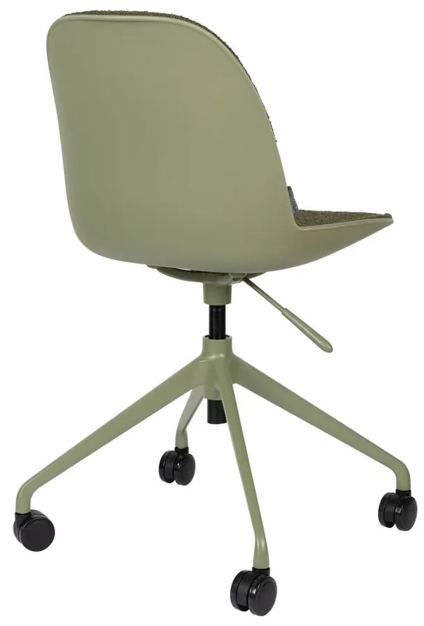 Sedia da ufficio color kaki in imbottito Albert Kuip – Zuiver