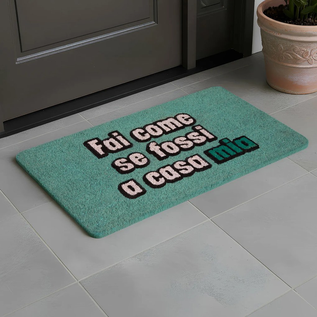 Zerbino 40x70 cm azzurro Zerbinomania