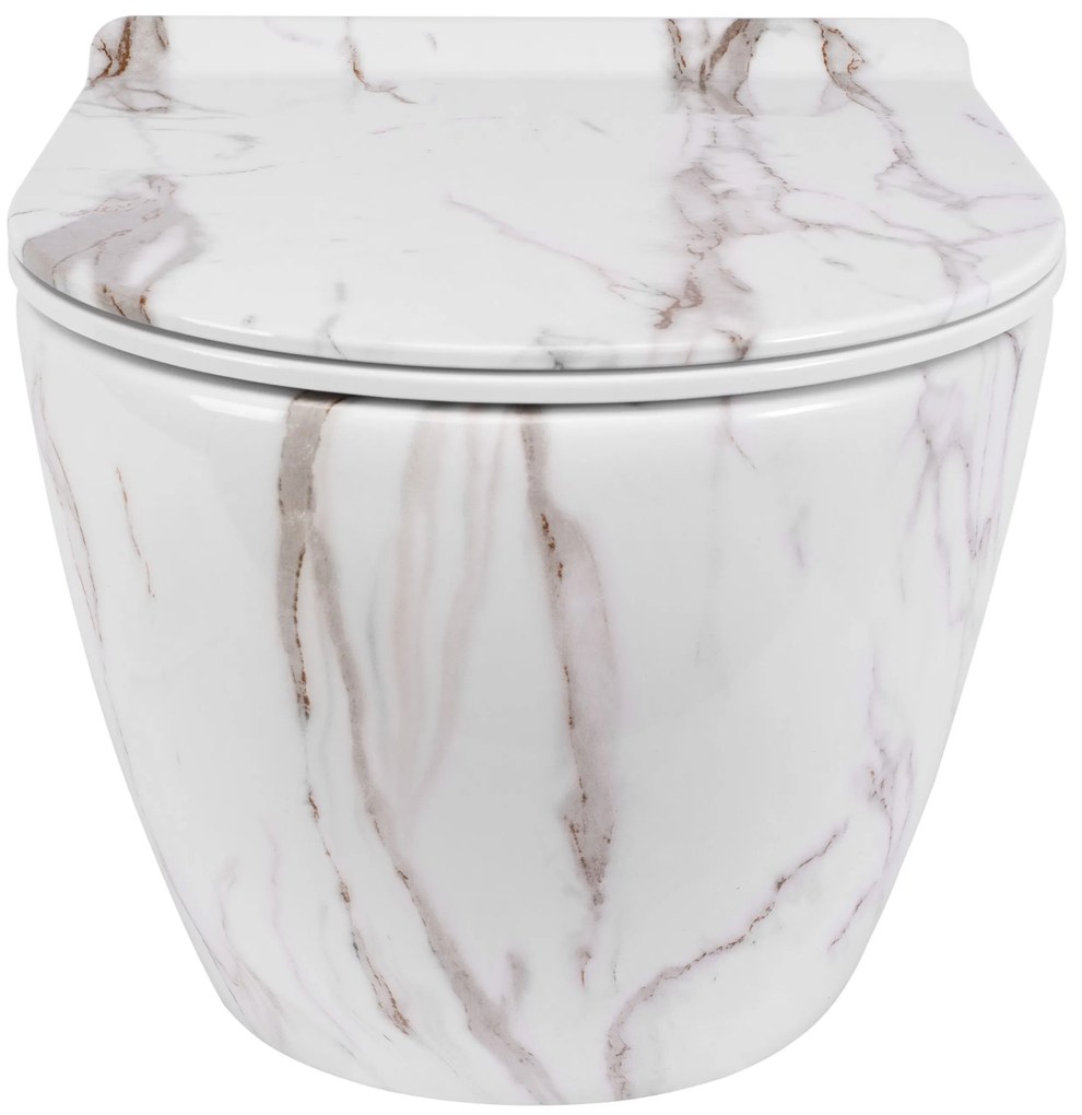 Vaso WC sospeso Rea Carlos Slim Rimless Aiax Shiny