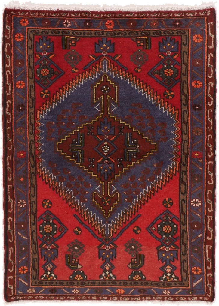 Hamedan Tappeto 100 x 140 (Iran) Annodato A Mano