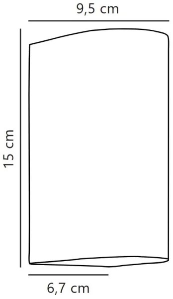 Nordlux - Applique a LED da esterno ASBOL LED/13,3W/230V IP44