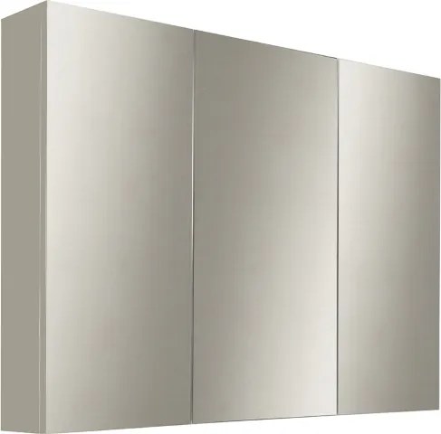 Specchio contenitore bagno a 3 ante 80xh60 cm in legno Creta Opaco