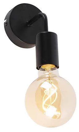 Applique da parete moderna nera 15,5 cm - Facile