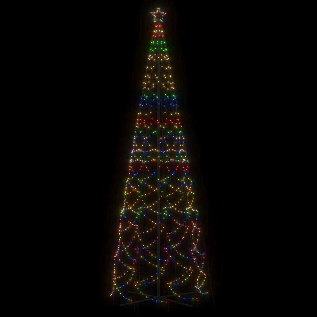Albero di Natale a Cono Colorato 1400 LED 160x500 cm