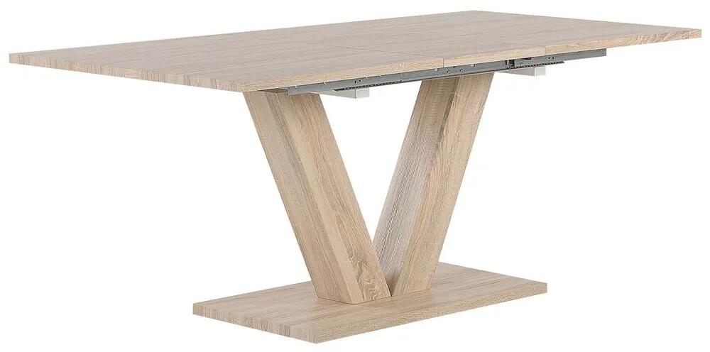 Tavolo da pranzo estensibile legno chiaro 140/180 x 90 cm LIXA Beliani