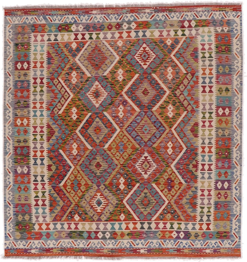 Kilim Tappeto orientale 200x210 (Afghanistan) Tessuto A Mano