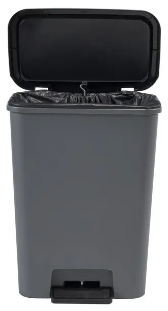Cestino per la spazzatura grigio scuro in plastica con pedale 50 l Compatta – Curver