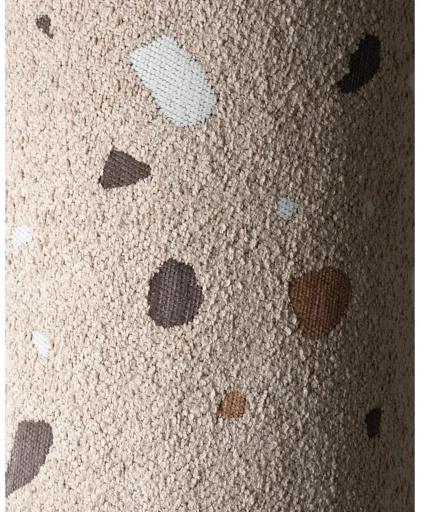 Poltrona per bambini marrone chiaro con rivestimento in bouclé e ciniglia Terrazzo Cloud – Wigiwama