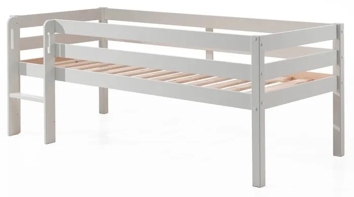 Letto rialzato per bambini bianco, 90 x 200 cm Pino - Vipack