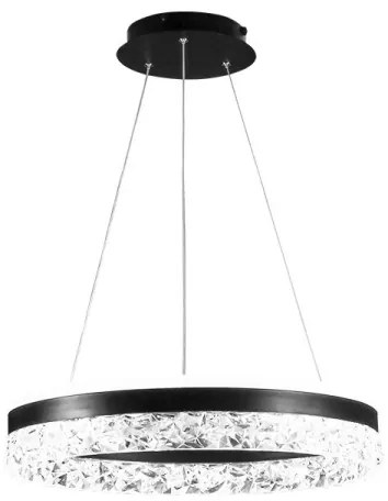 Lampadario a sospensione con filo LED dimmerabile LED/80W/230V 3000-6500K nero + telecomando