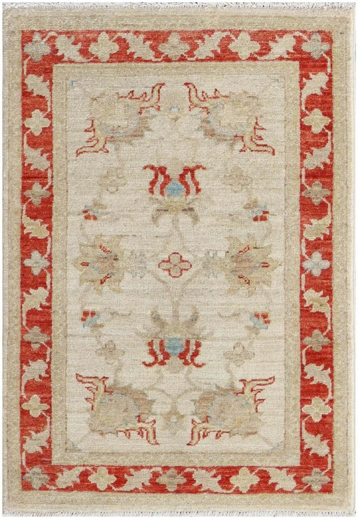 Ziegler Tappeto orientale 90x60 Beige (Pakistan) Annodato A Mano