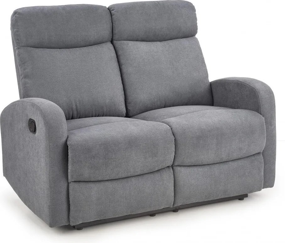 Divano reclinabile Oslo 2 in tessuto grigio scuro - H100 cm