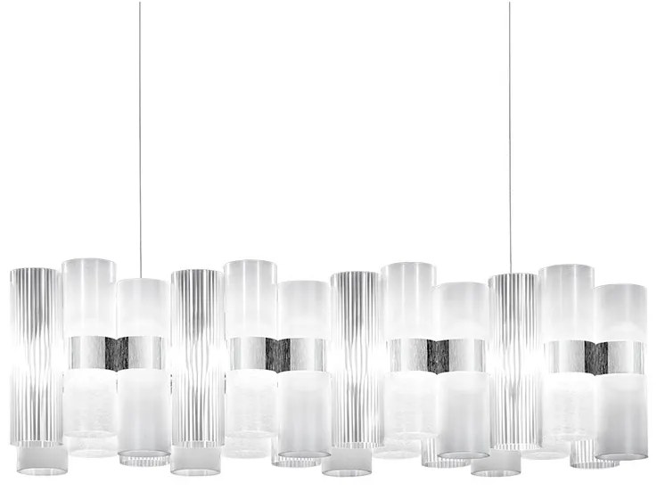 SLAMP - La Lollo Linear 100 Lampada a Sospensione White Slamp