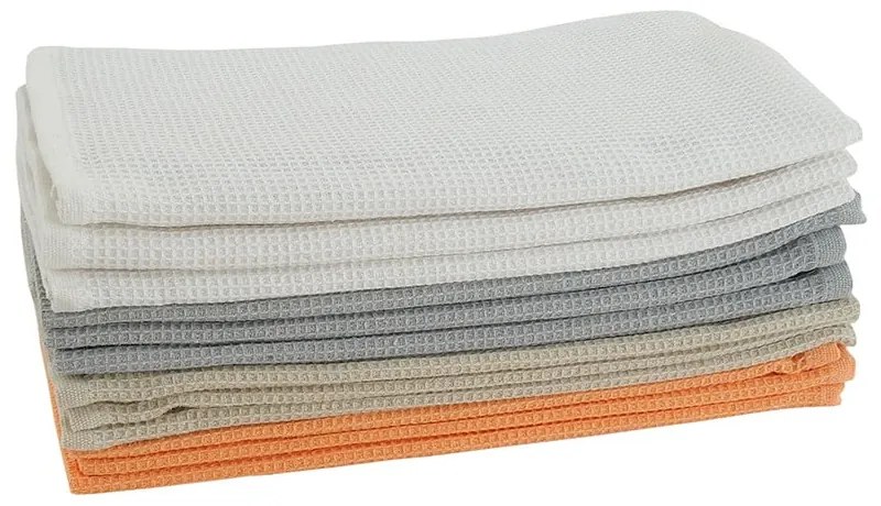 Asciugamani in cotone in set da 3 40x60 cm Wafle - B.E.S.