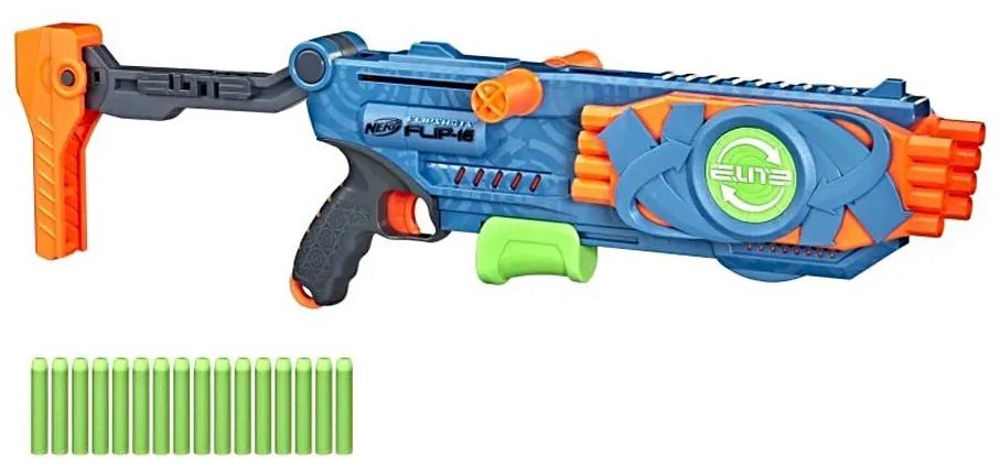 Nerf - Pistola per bambini Elite 2.0 Flip-16 con accessori