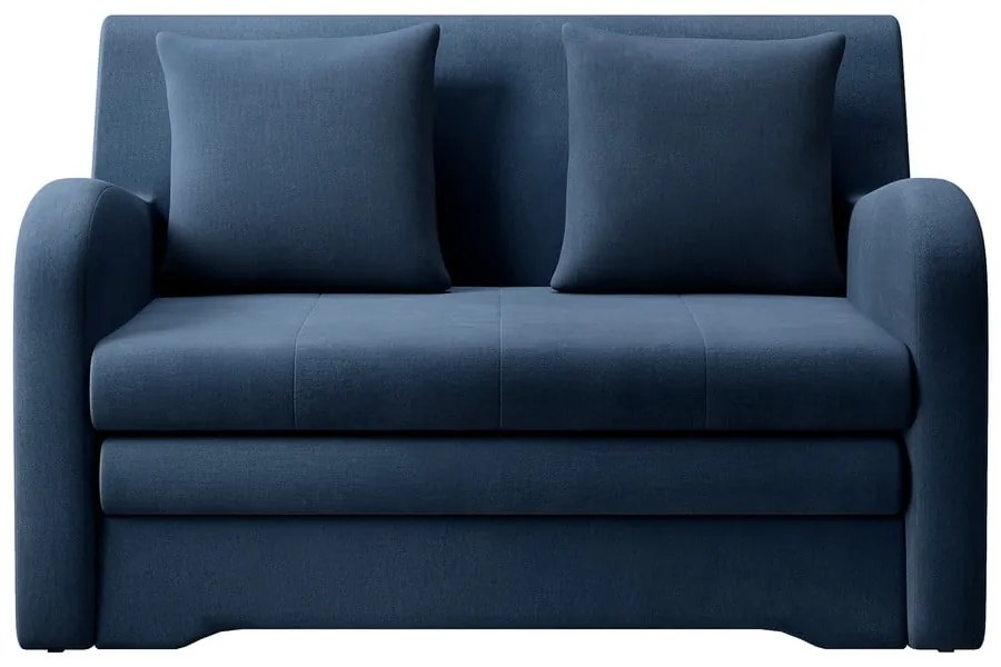 Divano blu allungabile e rivestimento in velluto 130 cm Ario – ELTAP