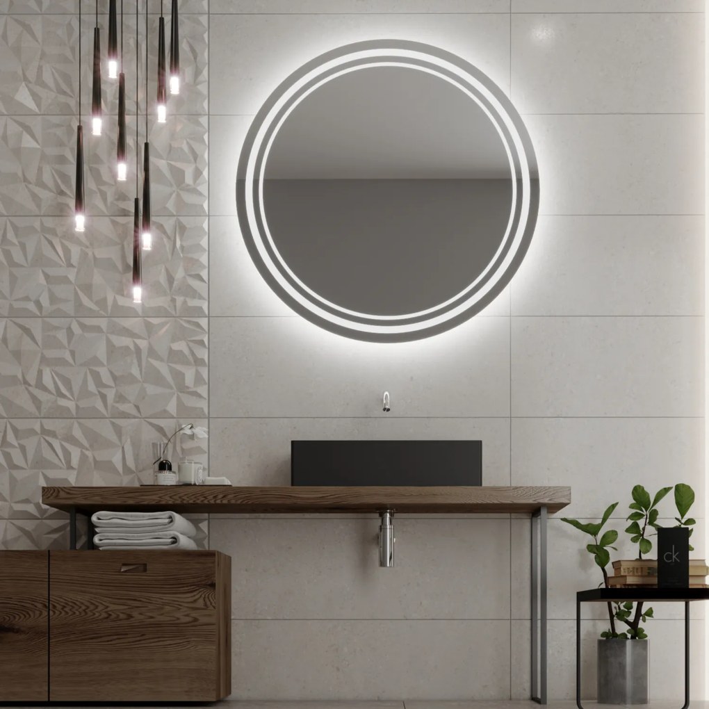 Specchio rotondo con illuminazione LED C5