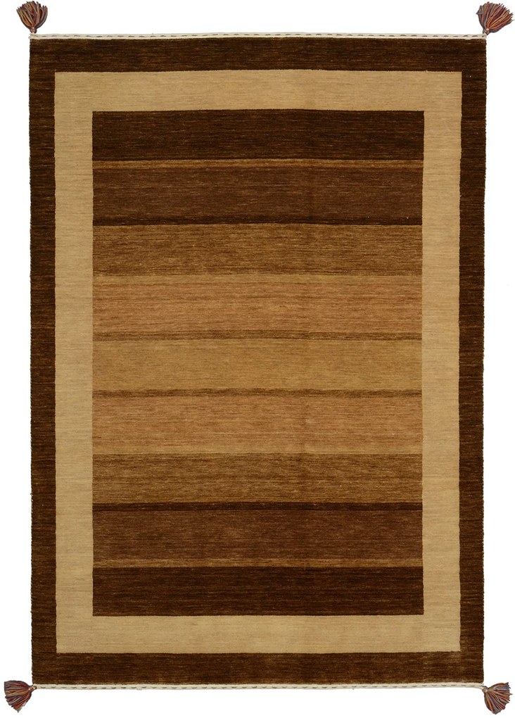Loribaft Tappeto orientale 200x140 Beige (Indian) Annodato A Mano