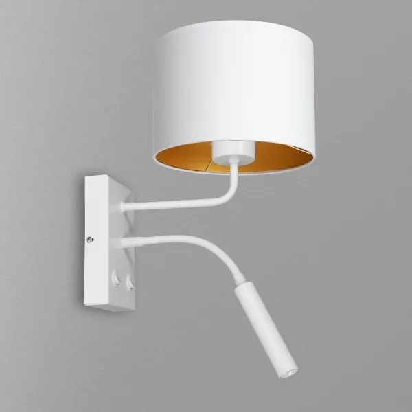 Lampada da parete ARDEN 1xE27/60W+1xG9/8W/230V bianco/oro