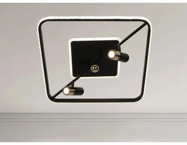 Plafoniera LED dimmerabile LED/70W/230V 3000-6500K nero +remote telecomando