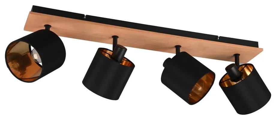 Faretto nero/di colore naturale ø 12 cm Tommy – Reality