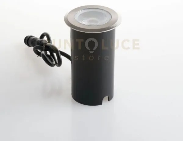 Segnapassi calpestabile a incasso led runner dc24v nikel rotondo 10...