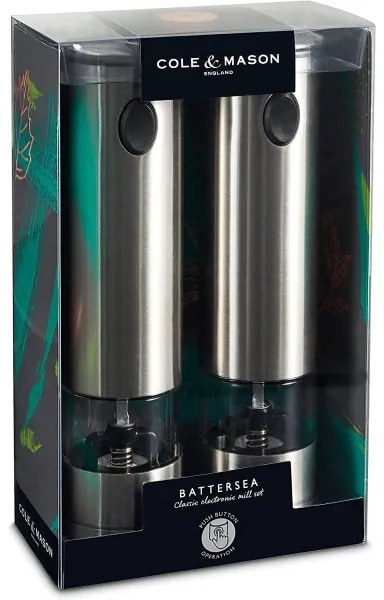 Cole&Mason - Set 2 macinini elettrici BATTERSEA, 6xAAA