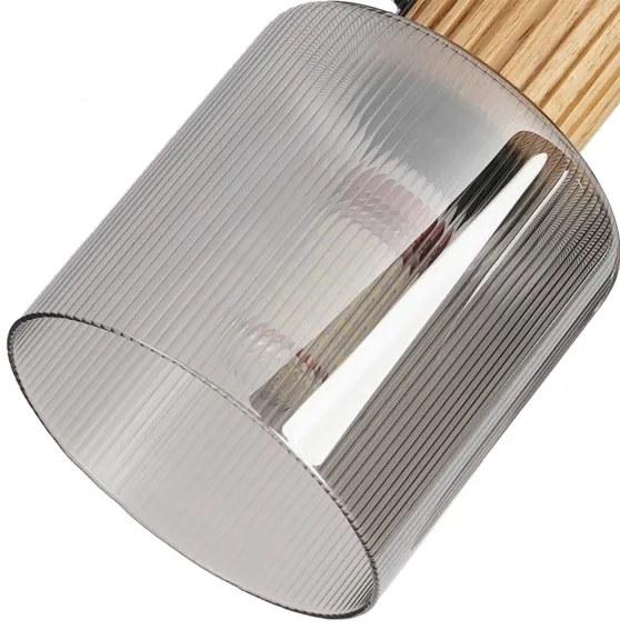 Brilagi - Faretto HYGGE 3xE14/15W/230V legno/fumé