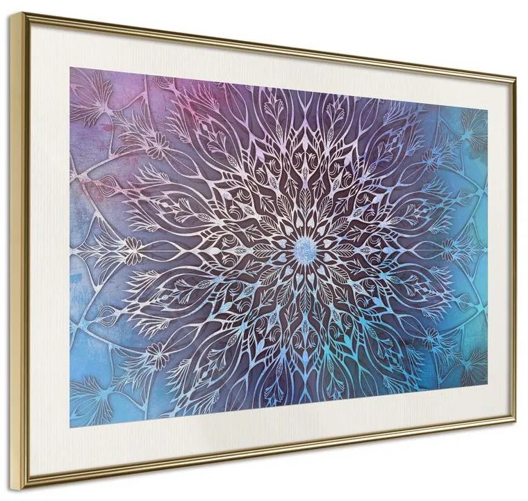 Poster Blue and Pink Mandala