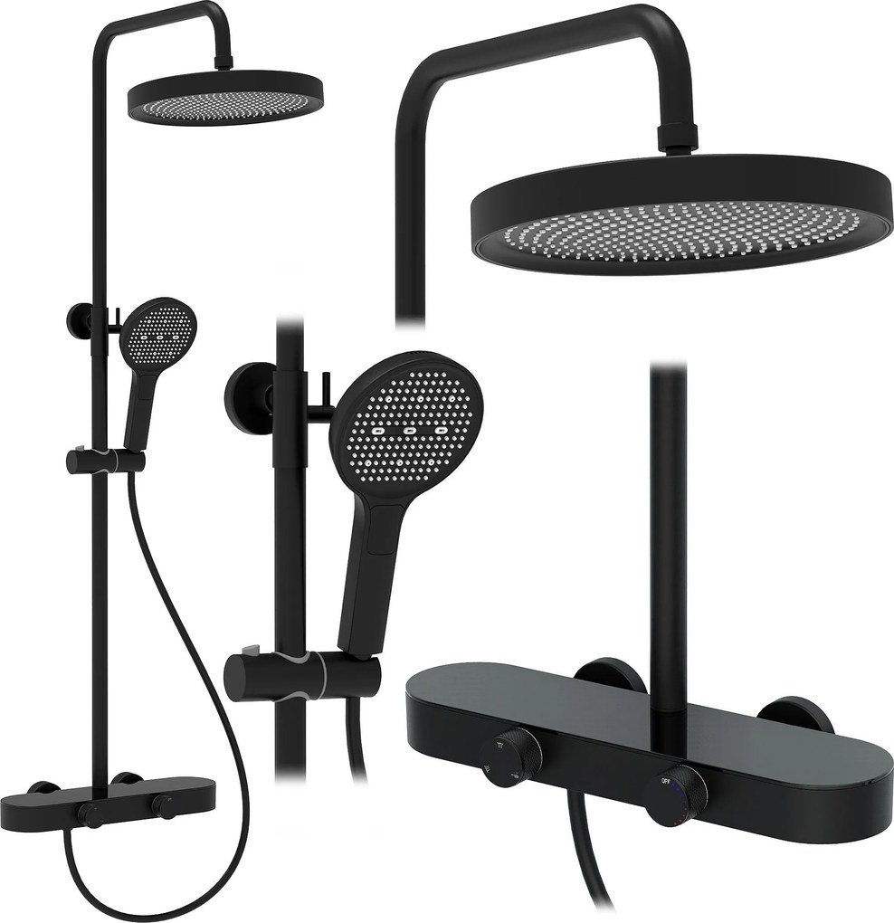 Set doccia REA Creo Black