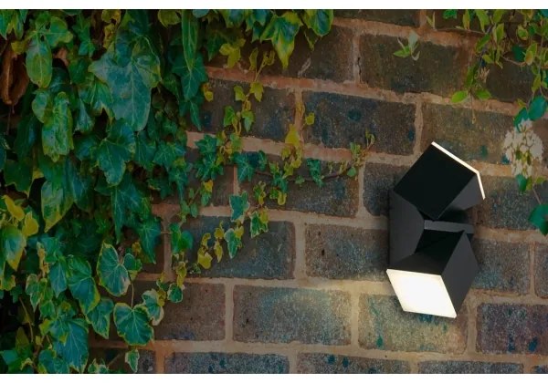 Searchlight 36170BK - MONTANA LED Lampada da parete per esterni 2xLED/6W/230V IP44