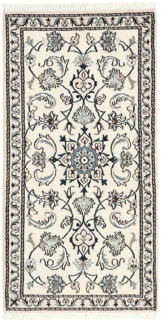 Nain Tappeto persiano 140x70 Beige (Iran) Annodato A Mano
