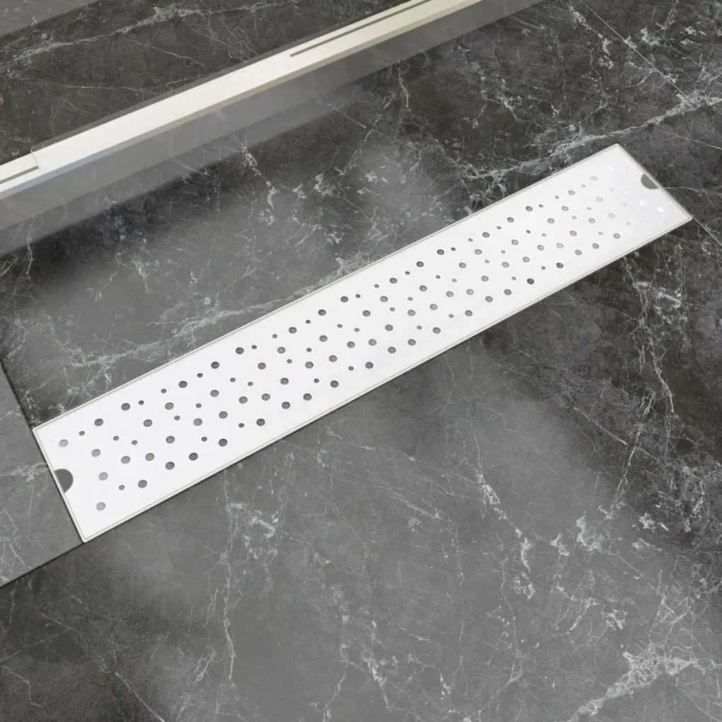 Canaletta Di Drenaggio Per Doccia A Bolle 630x140 Mm İn Acciaio /