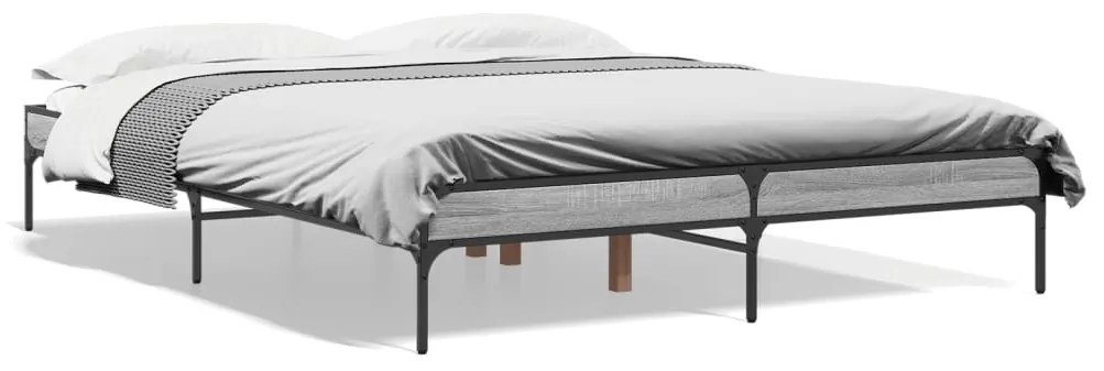 Giroletto Grigio Sonoma 140x200 Cm İn Legno Multistrato Metallo /