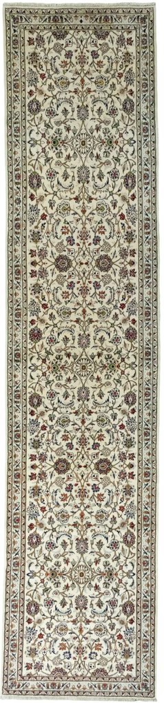 Kashan Tappeto persiano 520x120 Beige (Iran) Annodato A Mano
