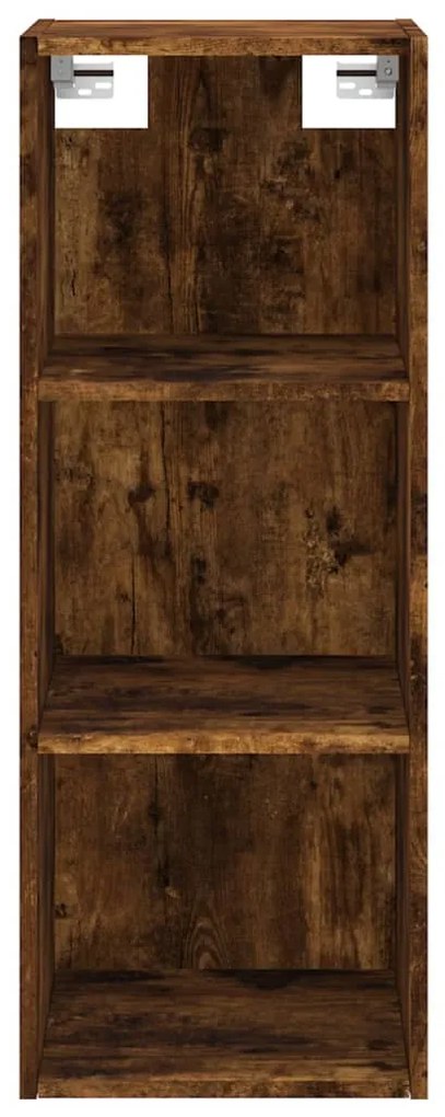 Credenza Rovere Fumo 34,5x34x180 cm in Legno Multistrato