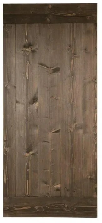 Anta per porta scorrevole Smooth in legno massello ebano L 96 x H 215 cm reversibile