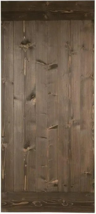Anta per porta scorrevole Smooth in legno massello ebano, L 96 x H 215 cm spessore 45 mm, apertura reversibile