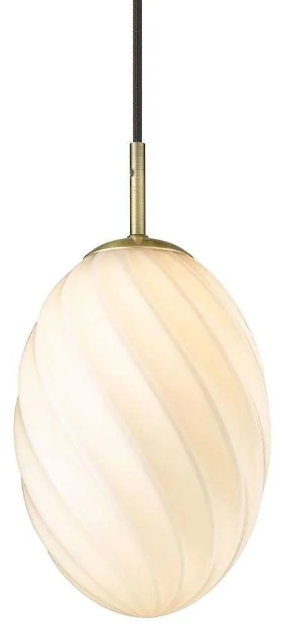 Halo Design - Twist Egg Lampada a Sospensione Ø15 Opale/Antique Brass Halo Design