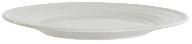 Piatto da pranzo DKD Home Decor Bianco Porcellana 27 x 27 x 2 cm