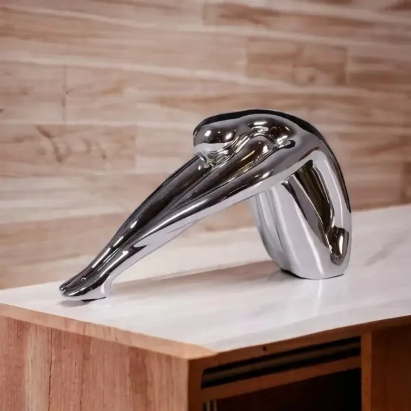 Decorazione da tavolo 31x21x17 cm resina/cromo lucido