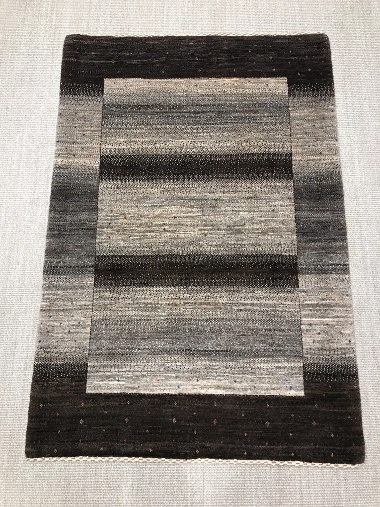 Loribaft Tappeto 100 x 150 Marrone (Iran) Annodato A Mano